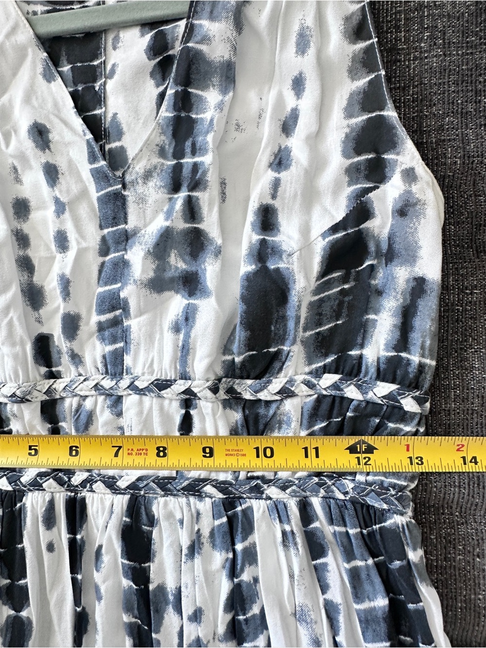 Japna Black and White Tie-Dye Maxi Dress size S - Picture 13 of 16